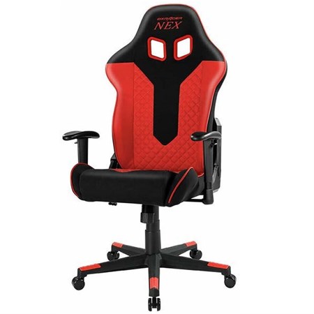 Компьютерное кресло DXRacer NEX EC/OK01/NR Черный, красный, текстиль+экокожа - фото 9520