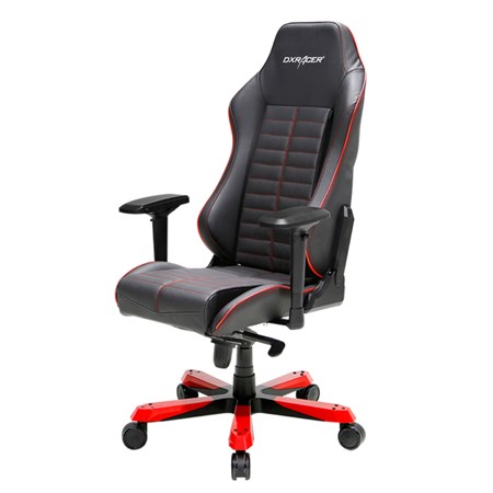 Компьютерное кресло DXRacer OH/IS188/NR Черный, красный, натуральная кожа - фото 9532