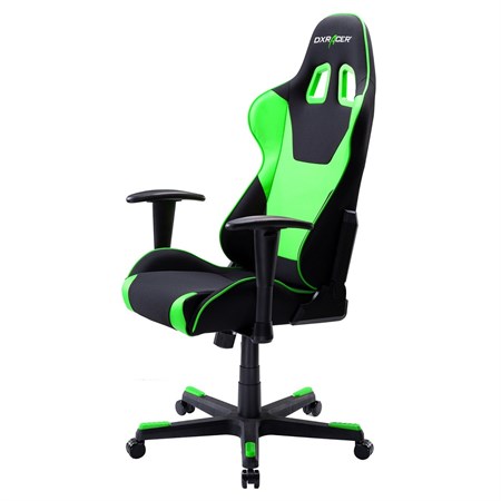 Компьютерное кресло DXRacer OH/FD101/NE Черный, зеленый, текстиль + экокожа - фото 9573