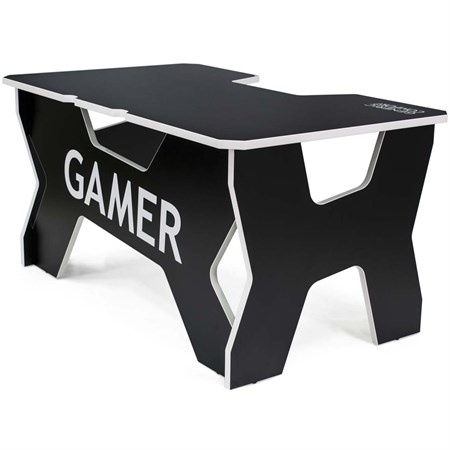 Стол Generic Comfort Gamer2/DS/NW Черный, белый Черный, белый - фото 9591
