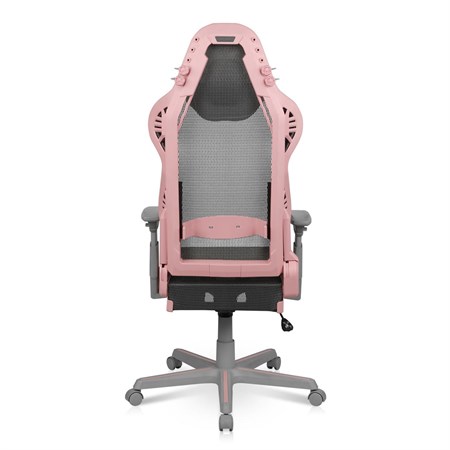 Розовое игровое кресло dxracer